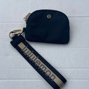 Lululemon Black Pouch with Gold Strap